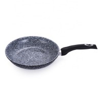 Non stick press aluminum snowflake ceramic interior and exterior coating fry pan with bakelite handle