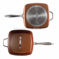 High Quality Aluminum Copper Square Frying Pan Set