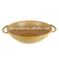 Easy for Cooking Restaurant Non-stick Coating Aluminium Alloy Double Ear Wok